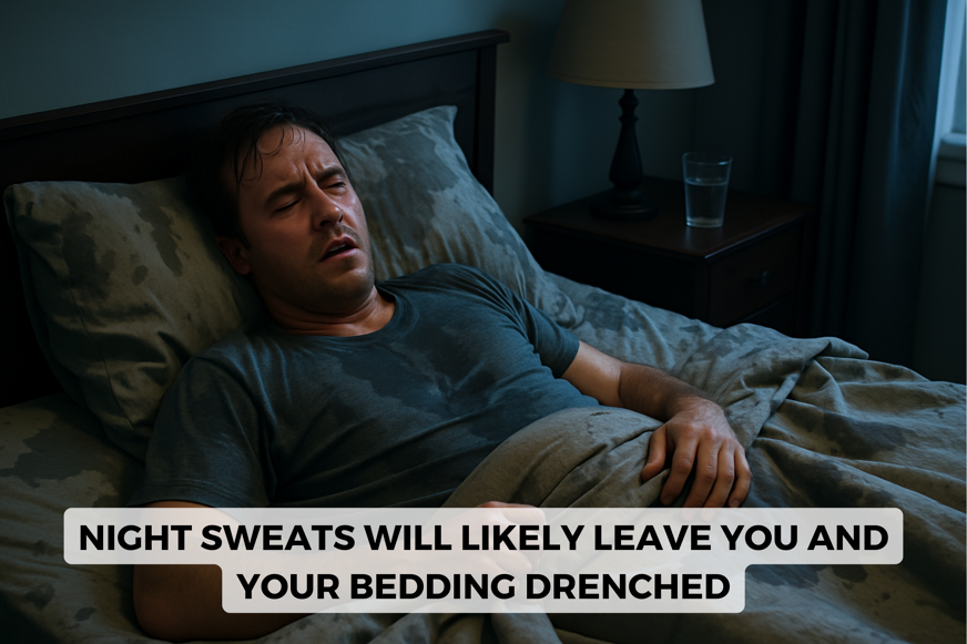 man with night sweats